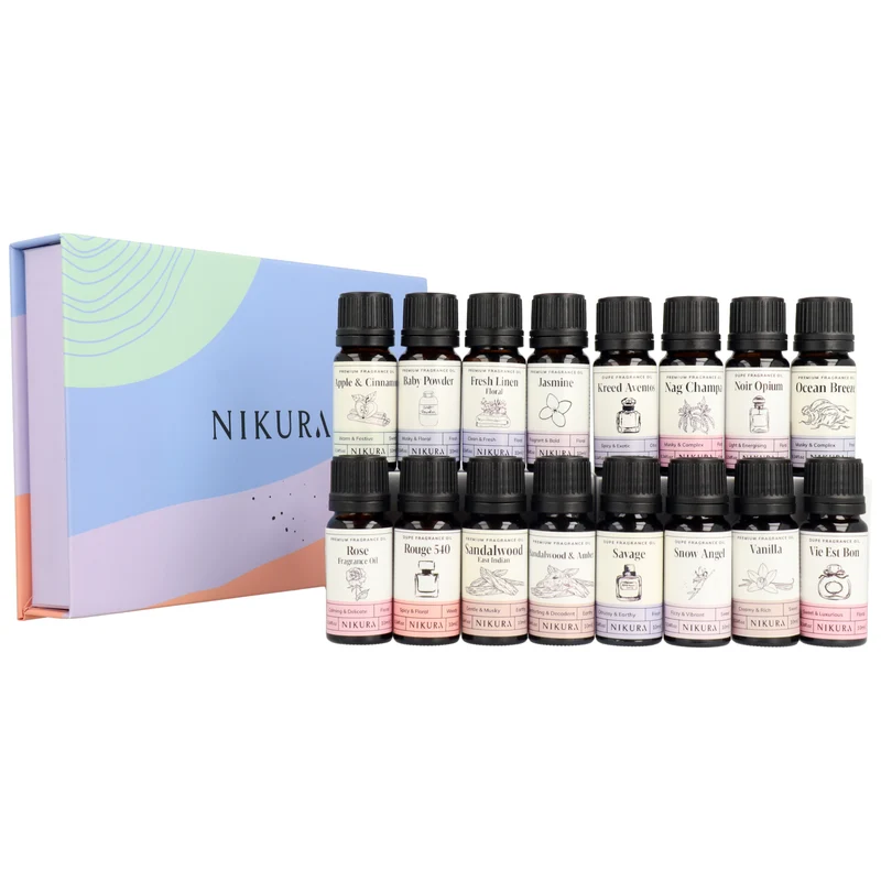 16 x 10ml | Luxury Fragrance Oil Gift Set