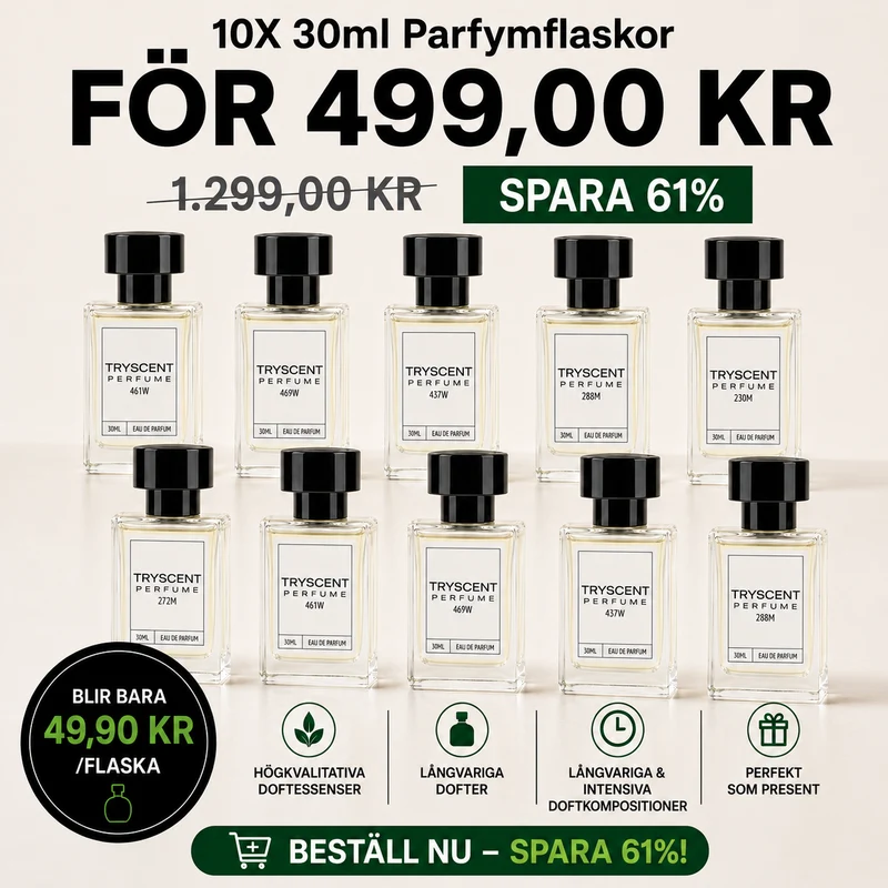 10X 30ml Parfymflaskor