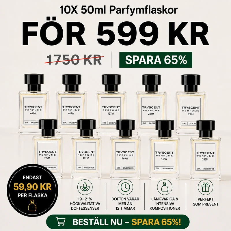 10X 50ml Perfume Bottles