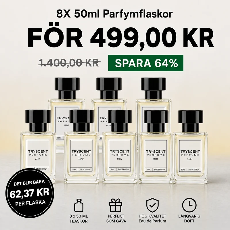 8X 50ml Parfymflaskor