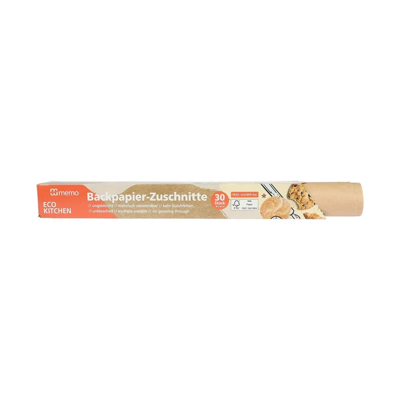Bakplåtspapper Oblekt, 30 ark