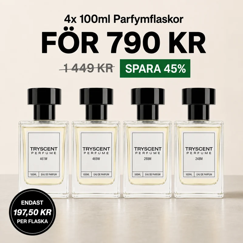4x 100ml Parfymflaskor