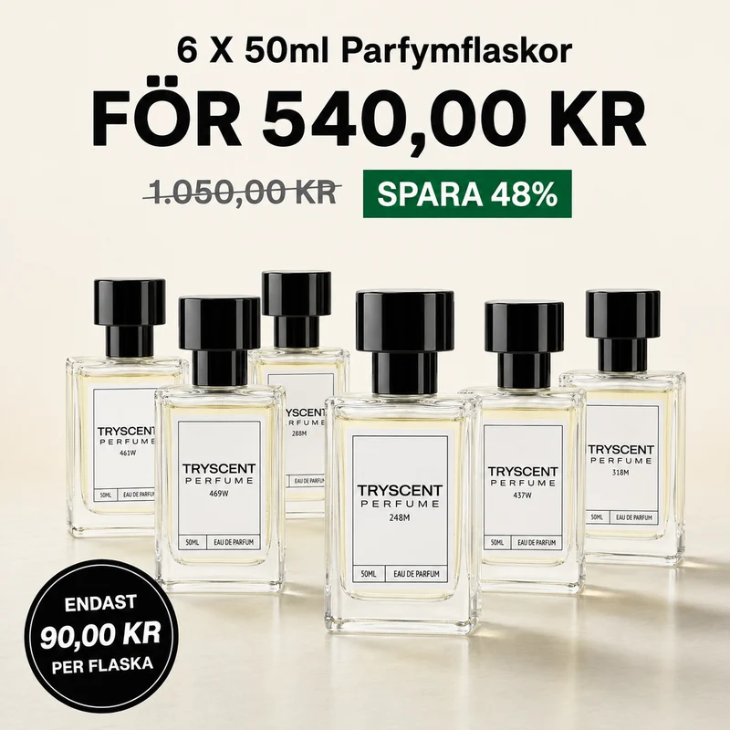 6 X 50ml Parfymflaskor