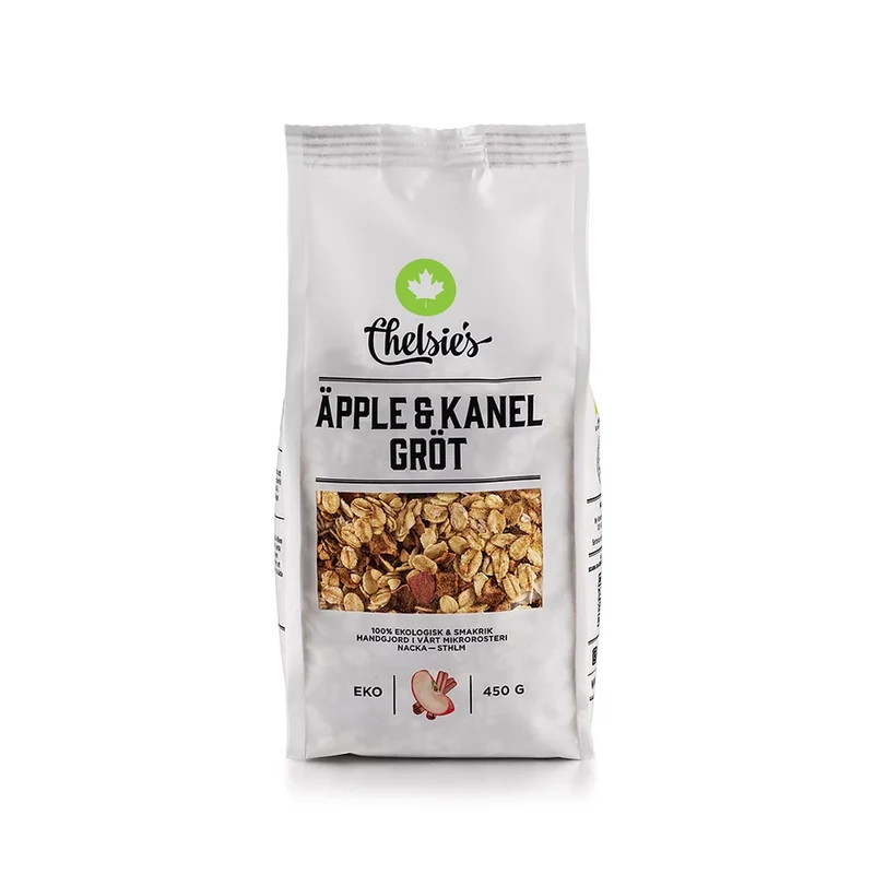 Chelsie's Äpple & Kanel Gröt, 450 g Eko