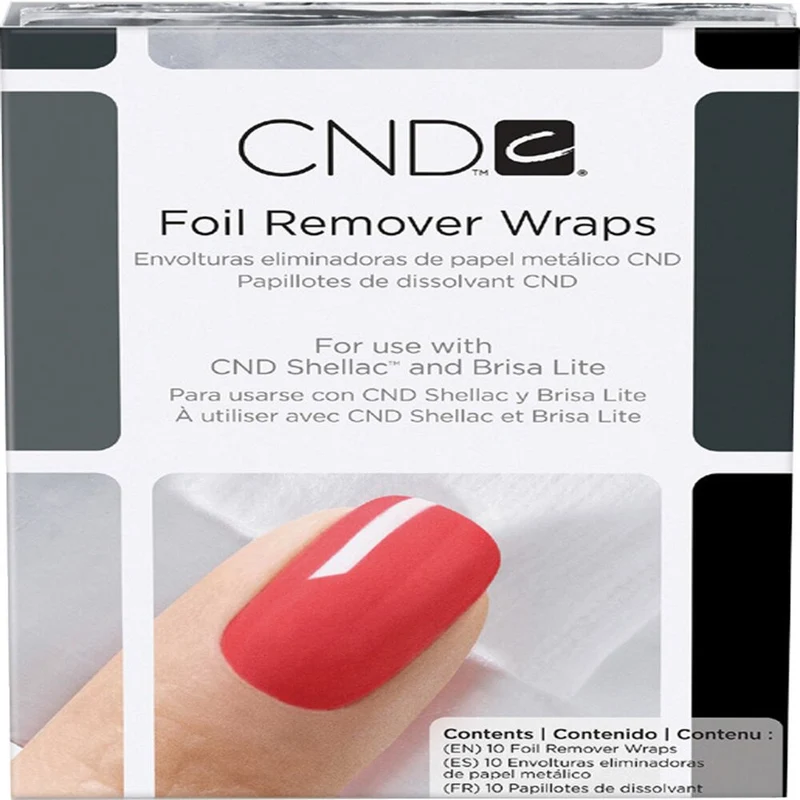 CND - Remover Wraps Foil 10 PK