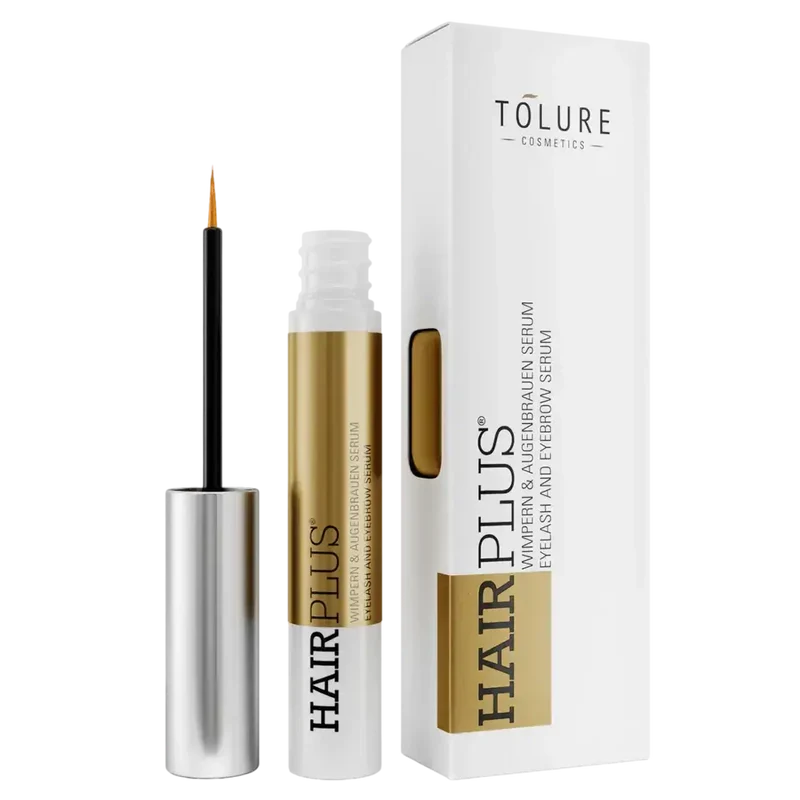 Tolure Hairplus - Vippeserum til Længere Vipper & Fyldigere Bryn | 3ml
