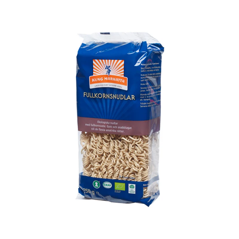 Fullkornsnudlar, 250 g Eko