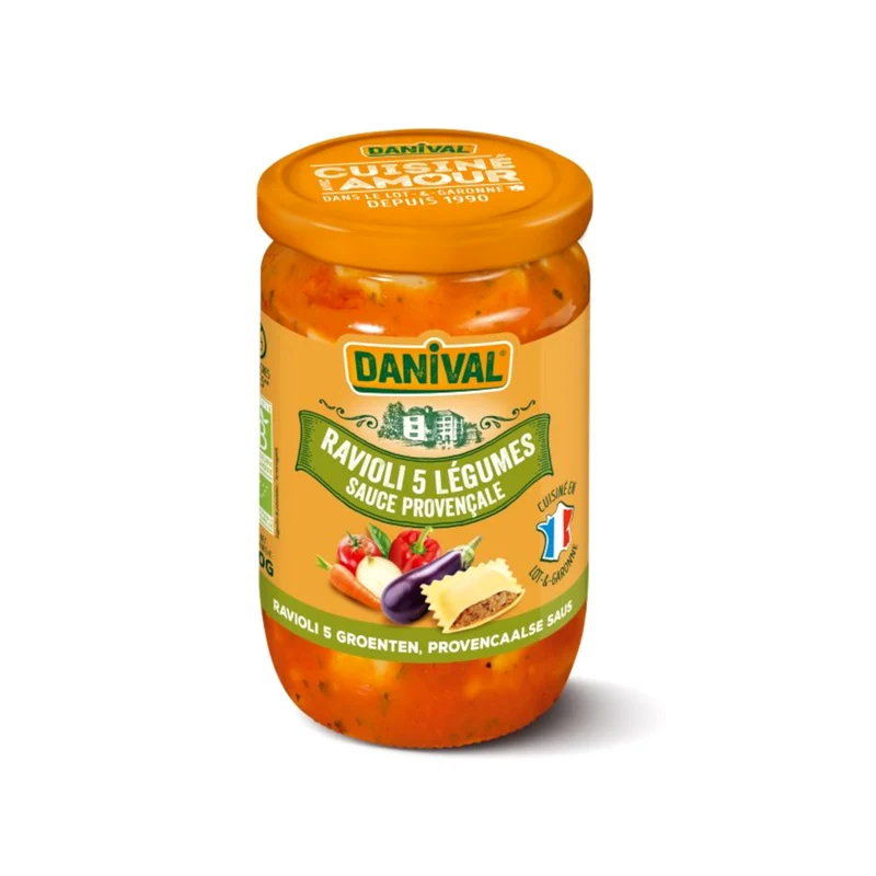Ravioli 5 Grönsaker, 670 g Eko