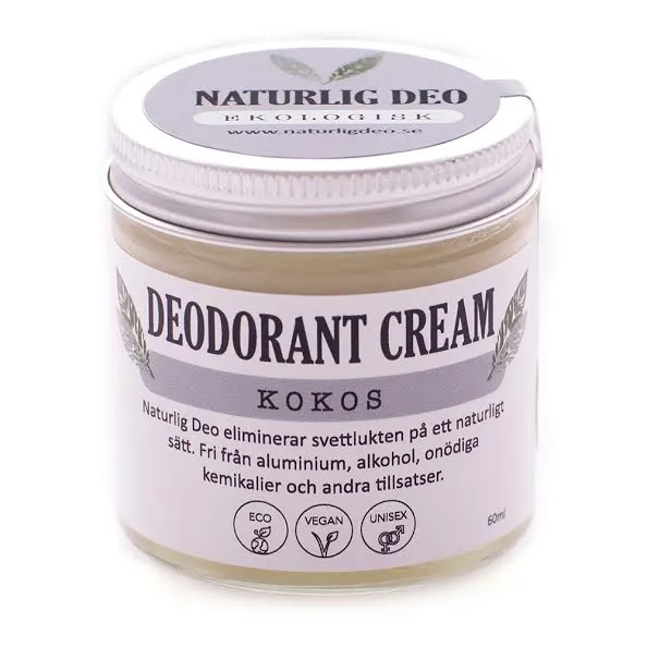 Deodorant Cream Kokos, 60 ml Eko