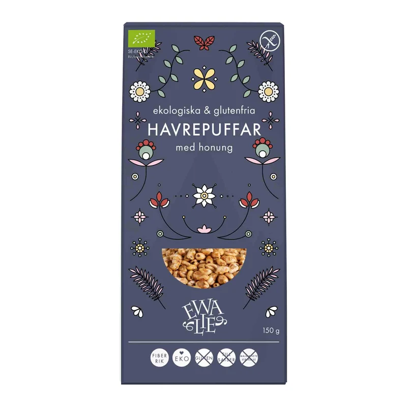 Glutenfria Havrepuffar, 150 g Eko