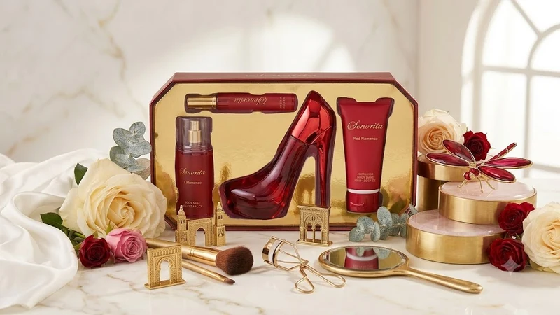 Senorita Red Flamenco 4pc Women's Perfume Gift Set