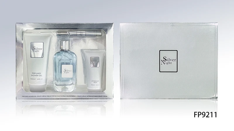 Silver Night 4pc Men's Perfume Gift Set