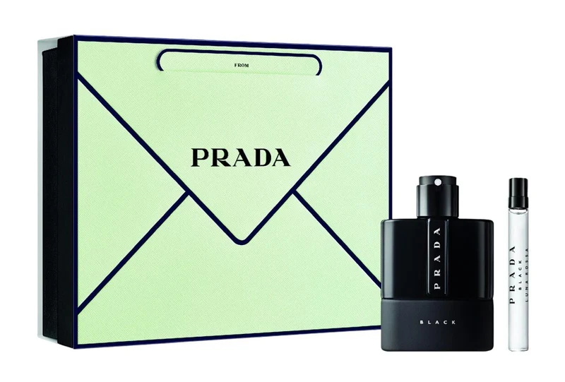 Set Prada Luna Rossa Black Edp 3.3oz Spray