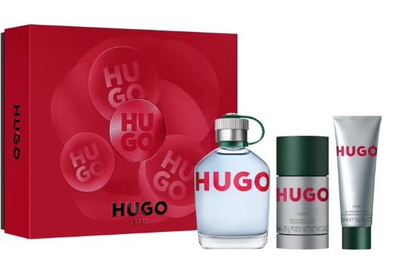 Set Hugo Man 3pc Edt 4.2oz Spray