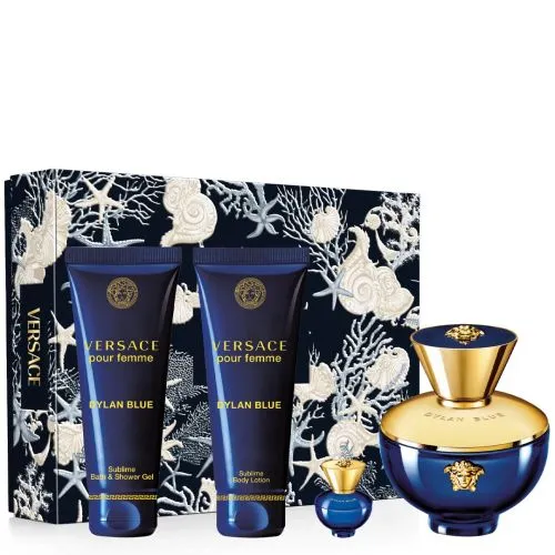 Set Dylan Blue 4pc For Woman Edp 3.4oz Spray