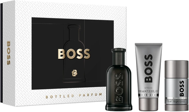 Set Boss Bottled 3 Pc For Man Parfum 3.3oz Spray