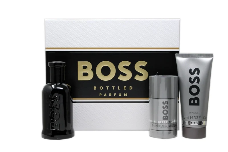 Set Boss Bottled 3pc For Man Parfum 3.3oz Spray