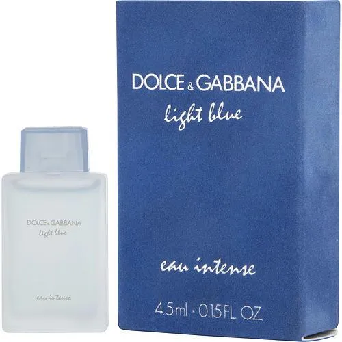 D & G Light Blue Eau Intense By Dolce & Gabbana Eau De Parfum .15 Oz Mini