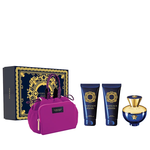 Set Dylan Blue Pour Femme 4pc. Edp 3.4oz Spray