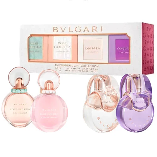 Mini Set Bvlgari For Woman 4 x 0.17oz