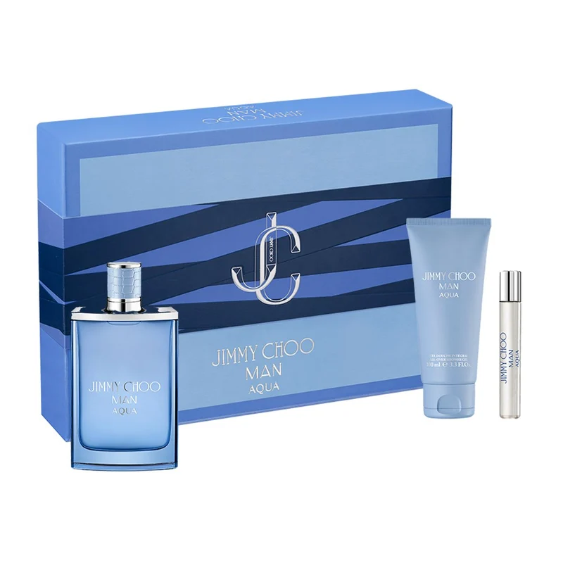 Set Jimmy Choo Man Aqua 3pc Edt 3.3oz Spray