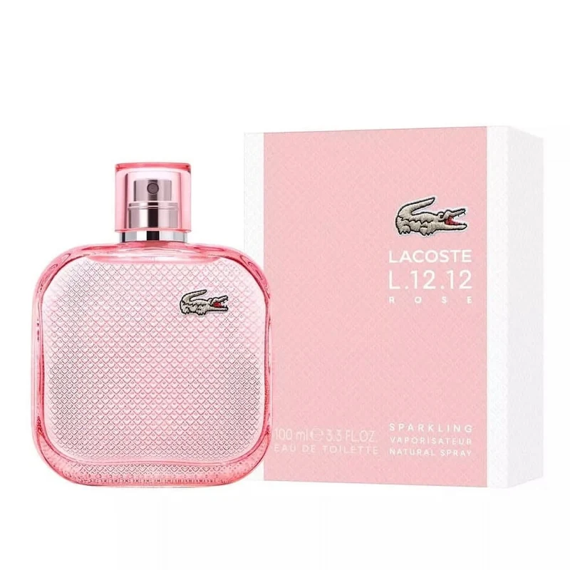 Lacoste L.12.12 Rose Sparkling For Women Edt 3.3oz Spray