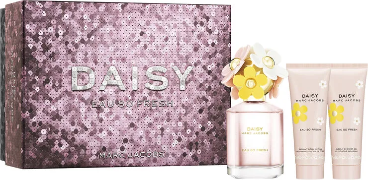 Set Daisy Eau So Fresh 3pc. Edt 2.5oz Spray