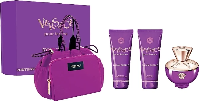 Set Dylan Purple Pour Femme 4pc. Edp 3.4oz Spray