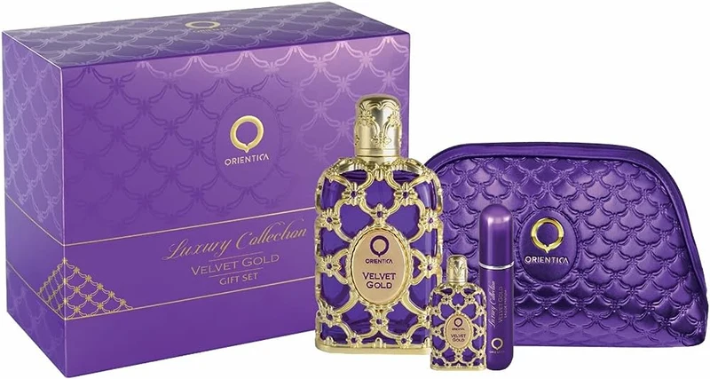 Set Velvet Gold For Women 4pc. Edp 2.7oz Spray