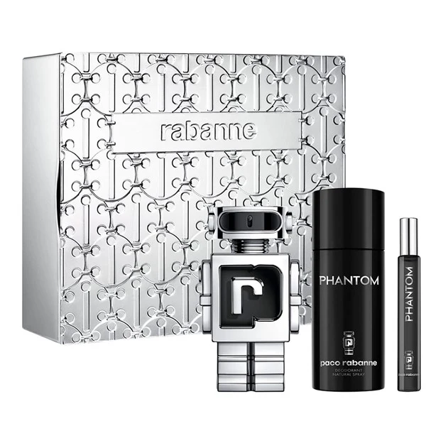 Set Phantom For Men 3pc. Edt 3.4oz Spray