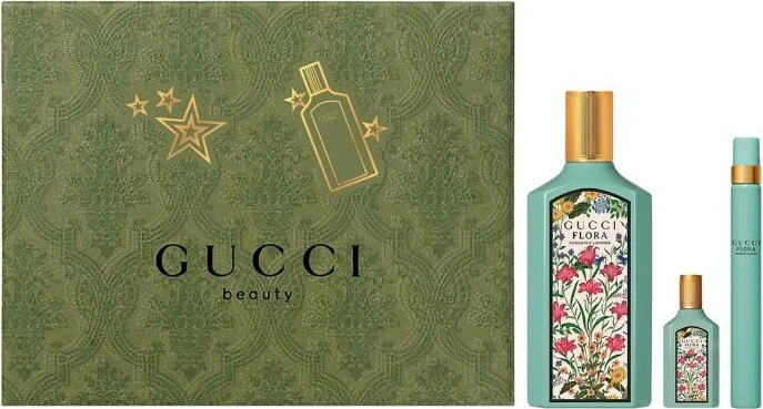 Set Flora Gorgeous Jasmine 3pc. Edp 3.3oz Spray