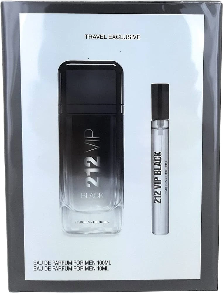 Set 212 VIP Black For Men 2pc.Edp 3.4oz Spray