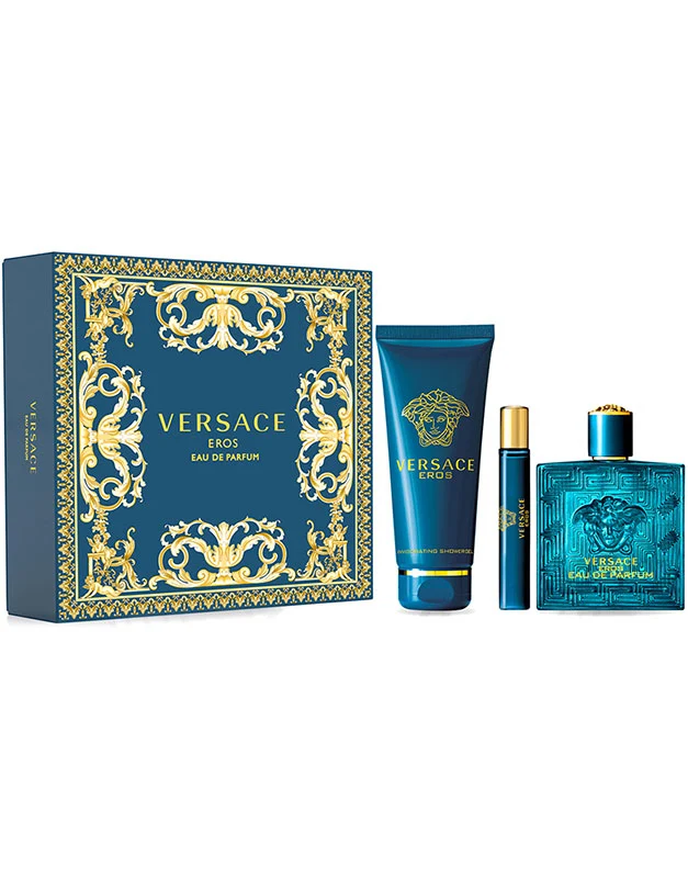 Set Versace Eros For Men 3pc. Edp 3.4oz Spray