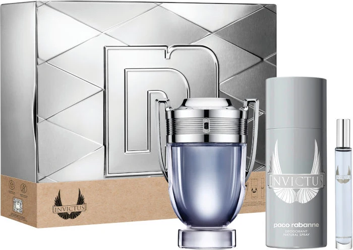 Set Invictus 3pc. Edt 3.4oz Spray