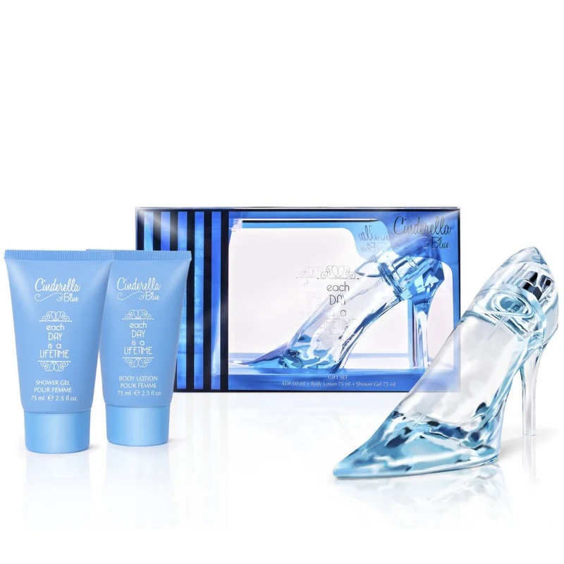 Kids Cinderella Blue Slipper Set 3pc. Edp 2.0oz Spray