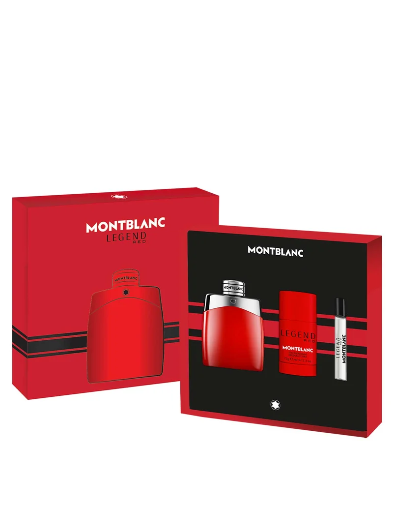 Set Mont Blanc Legend Red 3pc. Edp 3.3oz Spray