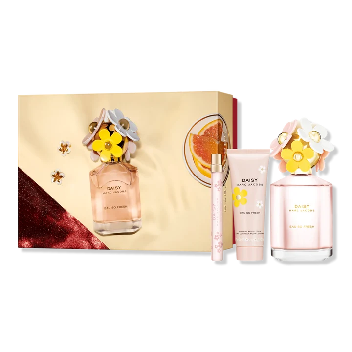 Set Daisy Eau So Fresh 3pc. Edt 4.2oz Spray