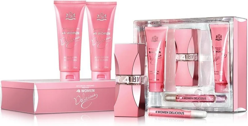 Set 4 Women Delicious 4pc. Edp 3.3oz Spray