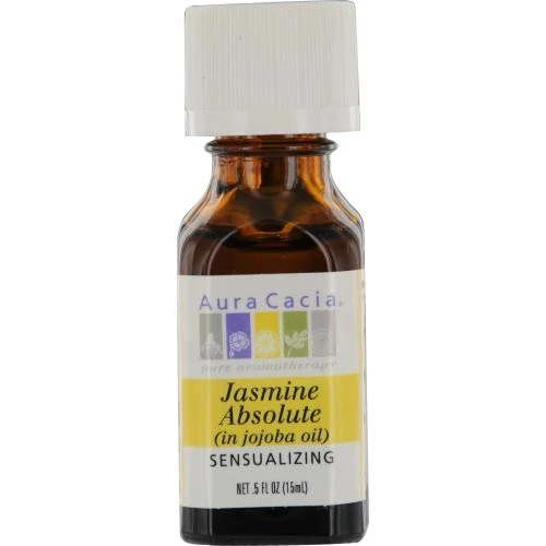 Essential Oils Aura Cacia Jasmine Absolute In Jojoba Oil .5 Oz By Aura Cacia