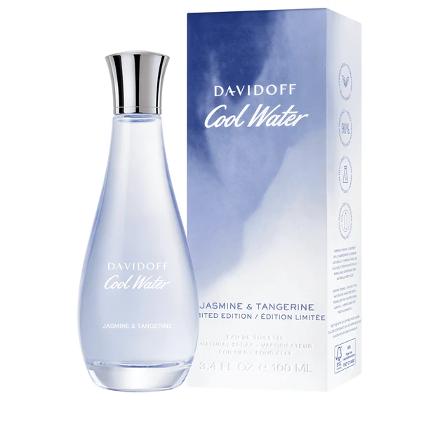 Cool Water Jasmine & Tangerine For Women Edt 3.3oz Spray