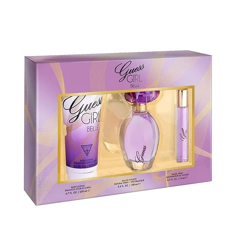 Set Guess Girl Belle 3pc. Edt 3.4oz Spray