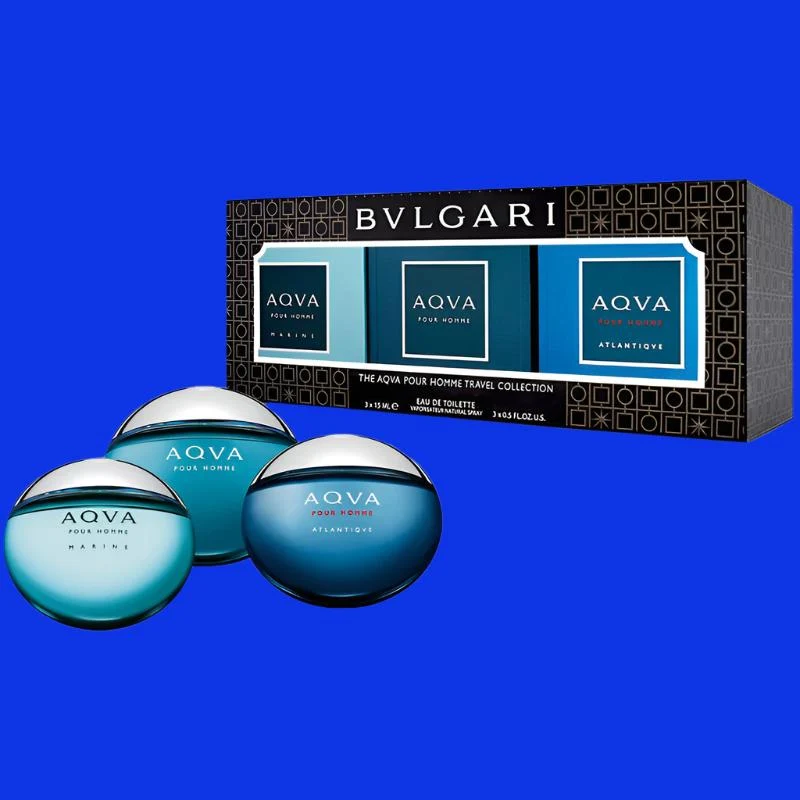 Mini Set Bvlgari Aqva Homme 3 x 0.5oz Spray