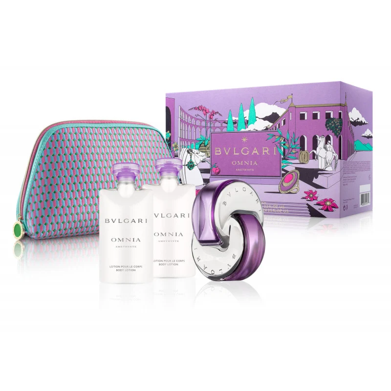 Set Omnia Amethyste 4pc. Edt 2.2oz Spray