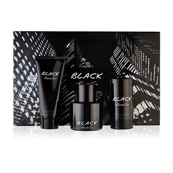 Set Kenneth Cole Black For Men 3pc. Edt 3.4oz Spray