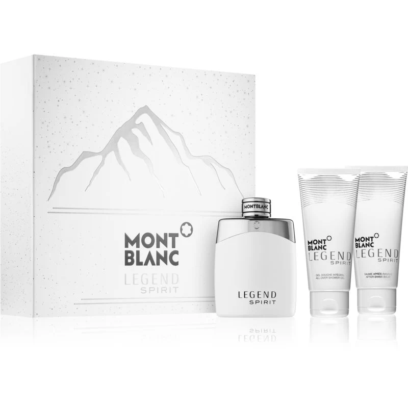 Set Mont Blanc Legend Spirit For Men 3pc. Edt 3.3oz Spray