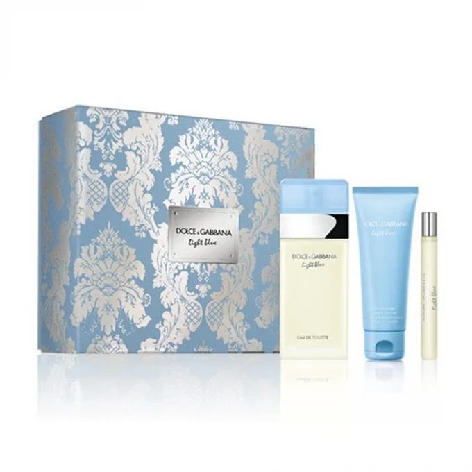 Set D&G Light Blue 3pc. Edt 3.3oz Spray