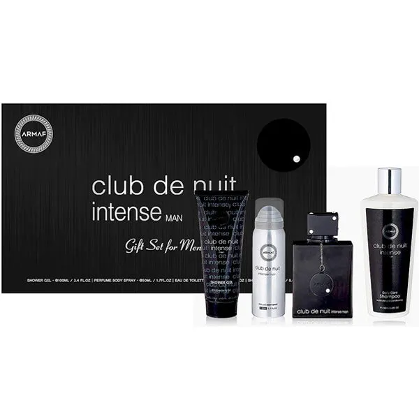 Set Club De Nuit Intense Man 4pc. Edt 3.6oz Spray