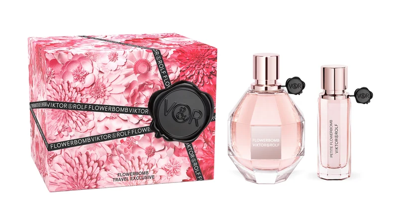 Set Flowerbomb 2pc. Edp 3.4oz Spray + 0.68oz Travel Spray