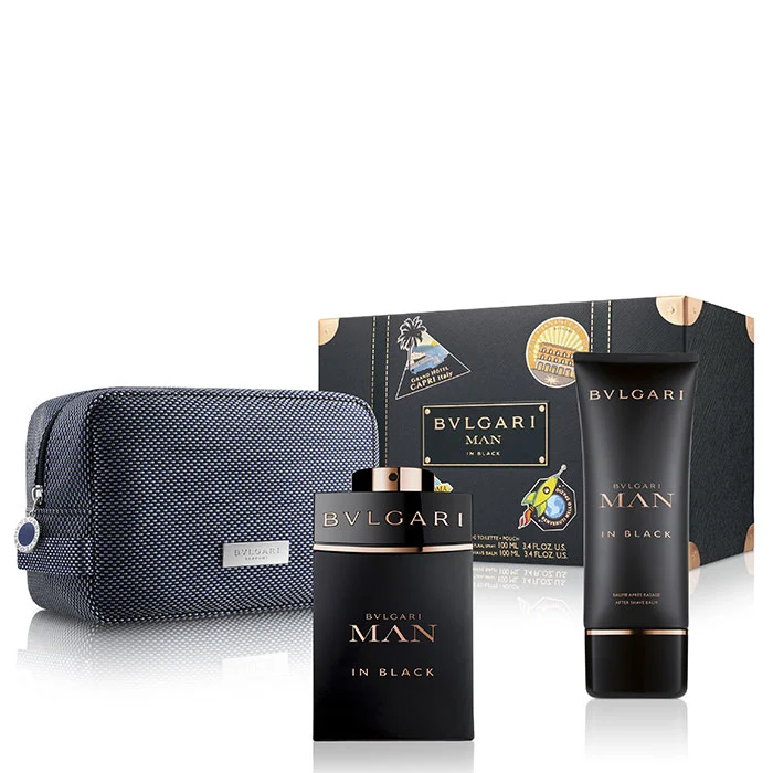 Set Bvlgari Man In Black 3pc. Edp 3.4oz Spray
