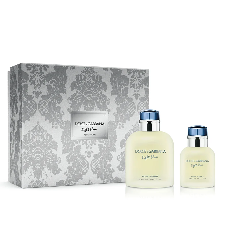 Set Light Blue Pour Homme 2pc. Edt 4.2oz Spray + Edt 1.3oz Spray
